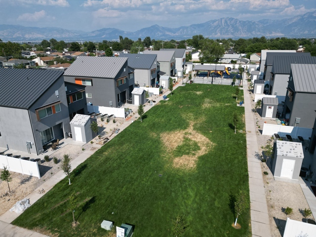 Aerial view of Field of Dreams in July 2024